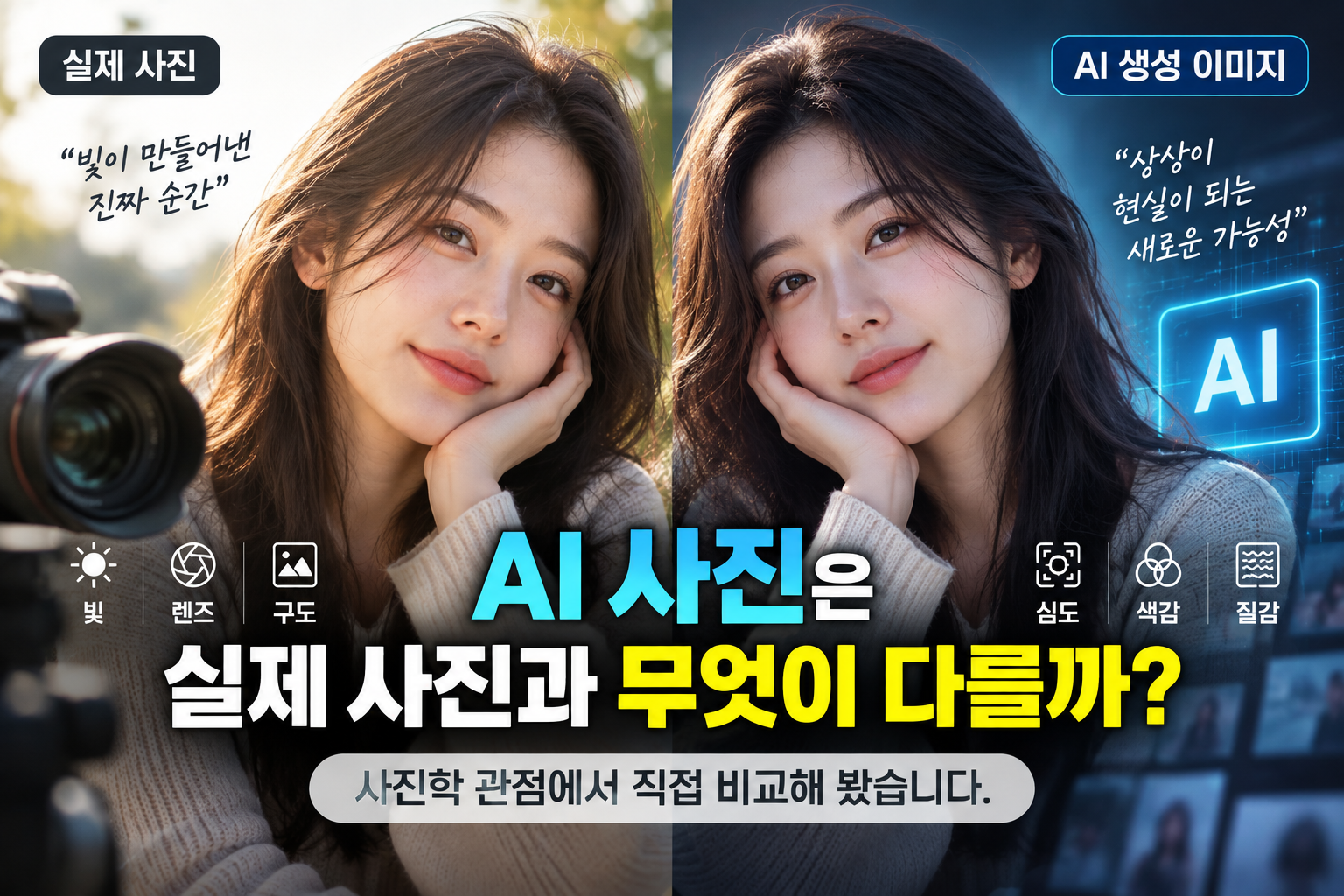 AI 사진과 실제 사진의 차이 썸네일