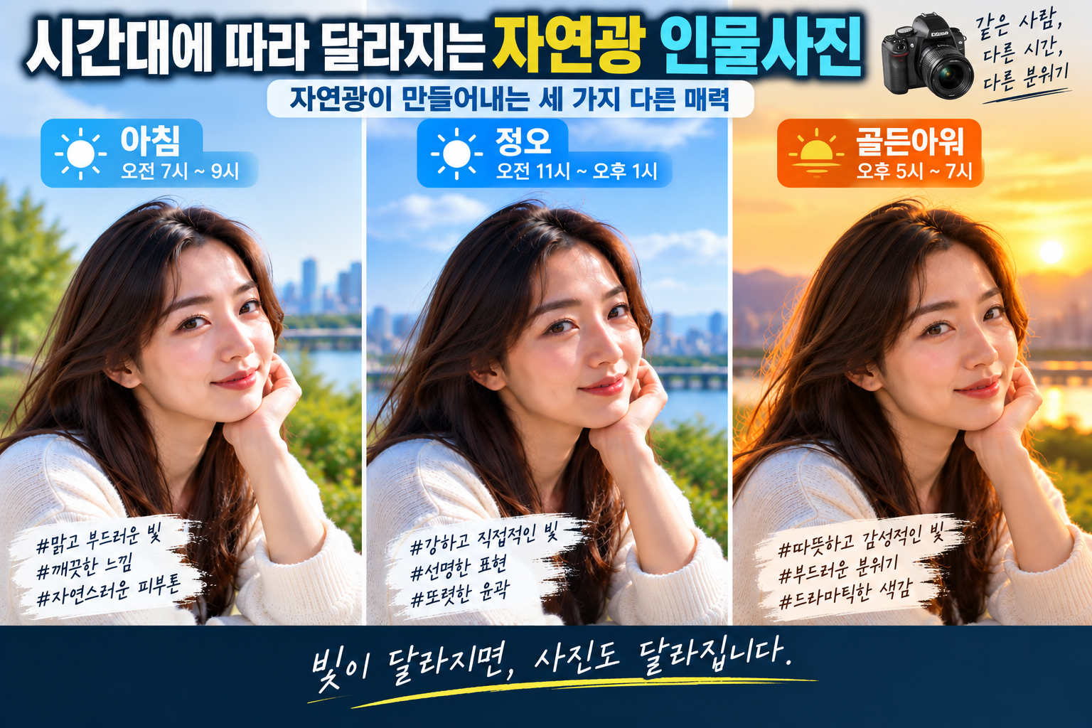 시간에 따라 달라지는 자연광 사진 썸네일